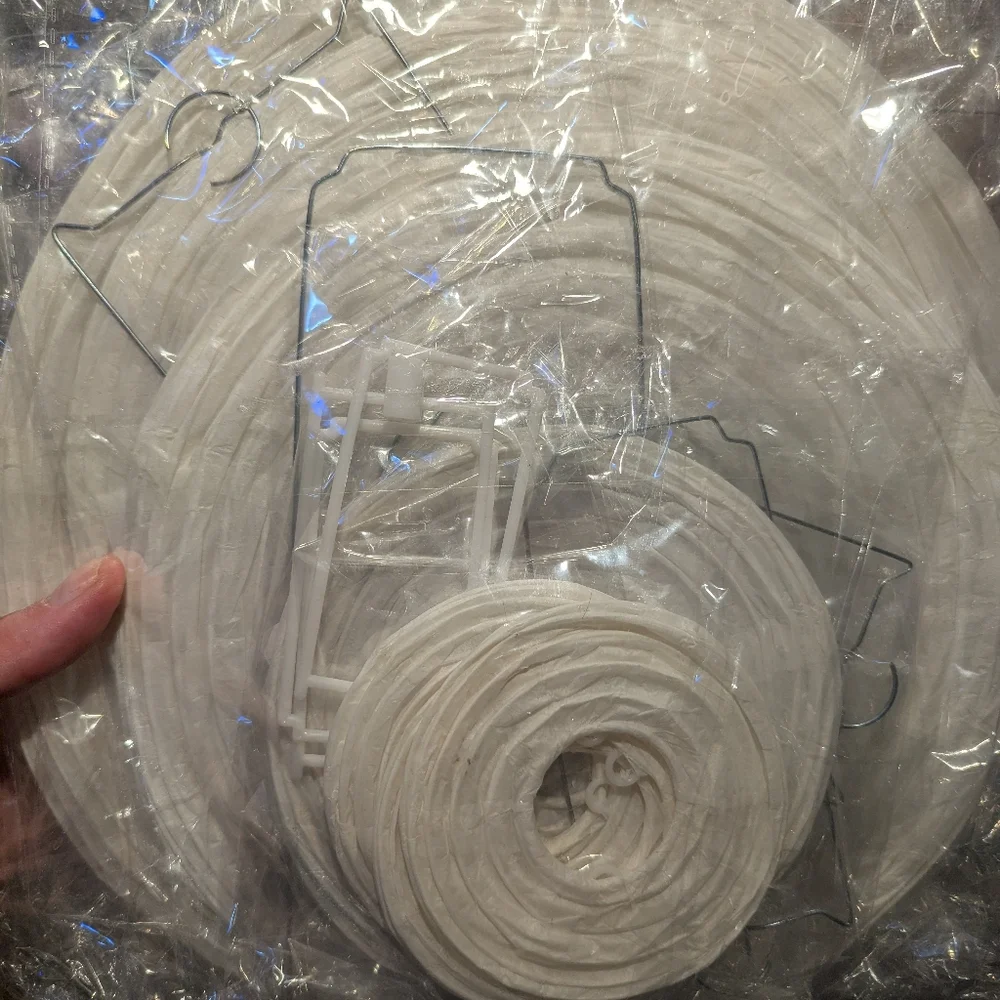 White And Green Paper Lanterns